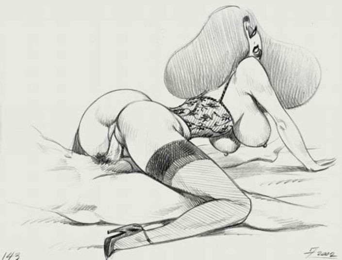 Черно-белые рисунки порно приколов группового секса